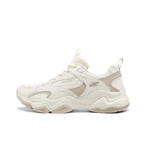 Skechers DLITES Высота Увеличивающие Легкие Дышащие Низкие Топ Кроссовки Женские Экрю
