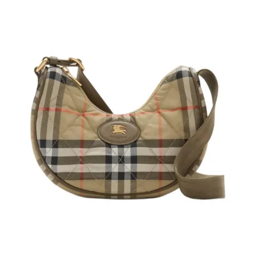 Burberry Сумка Кросс-боди Horseshoe Регулируемый Текстильный Ремень Застежка-молния Вручную Прокрашенные Края