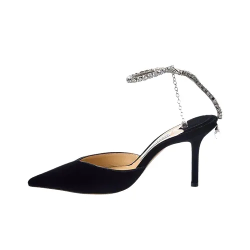 Jimmy Choo Saeda Низкий каблук Высокий каблук 8,5 см Женский Черный
