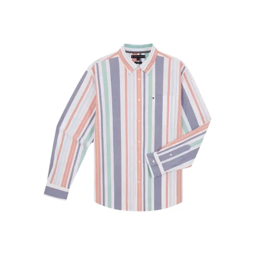 Tommy Hilfiger Многоцветные полосы 0DM Мужские рубашки
