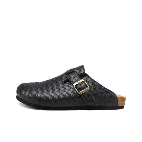 CHAOPAISHA ЭВА Резиновая подошва Пробковая подошва Устойчивая к истиранию Домашние тапочки Унисекс Черный