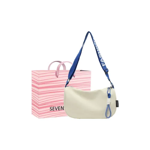 SEVENMOONS Нейлоновая сумка через плечо стандартная унисекс белый и синий белый и черный черный