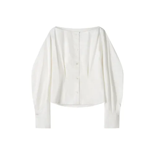 SHUXI Шалот Белые Женские Рубашки