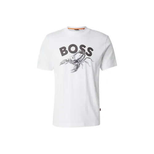 Hugo Boss Белые Мужские T-рубашки