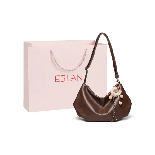 EBLAN Сумка через плечо из коровьей кожи стандартная женская кофейного цвета