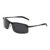 Чёрный + Поляризованные Чёрные Серые Линзы