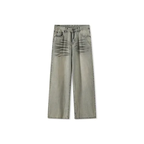 ACE VESTITI Выстиранный Цвет Унисекс Джинсы