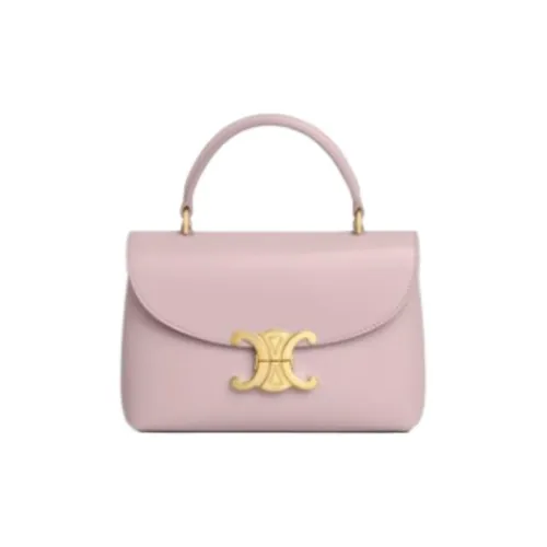 CELINE TEEN NINO Телячья кожа Одно плечо Сумка Женская Отбеленный Розовый