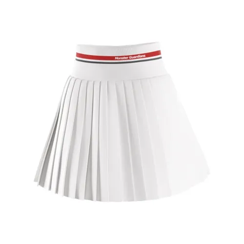 Monster Guardians Повседневные короткие юбки Женские Белые