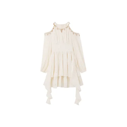 GEZITAI Длинное платье с длинными рукавами женское