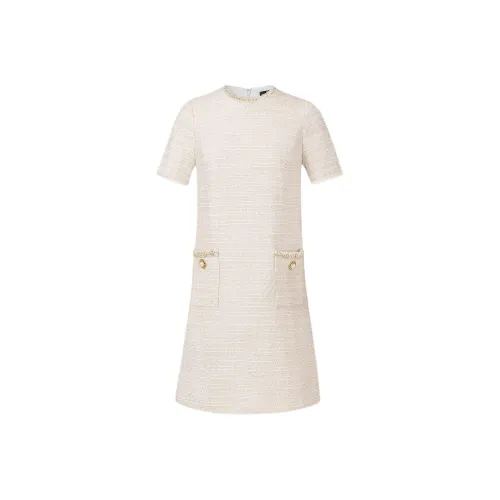 KARL LAGERFELD SS25 Короткий рукав Платье Женское Золотое