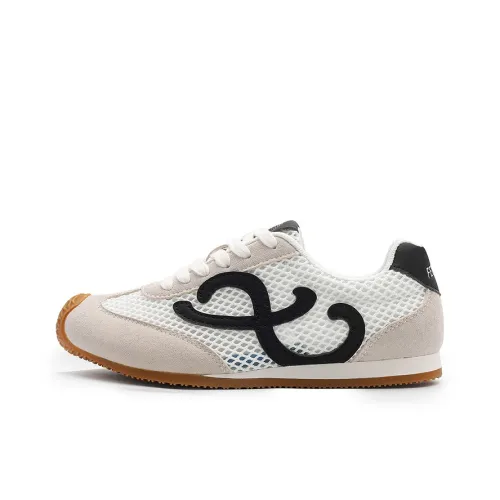 Feiyue Casual Низкий Топ Бежевый Черный Женский