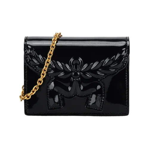 MCM Сумка через плечо из коровьей кожи кошелек женский черный