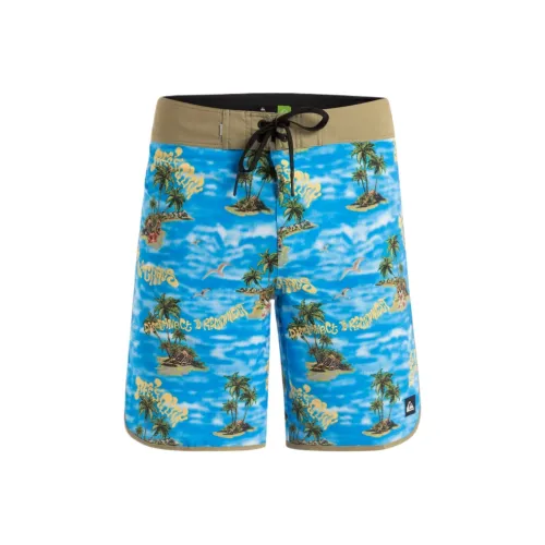 Quiksilver Мужские Плавательные Шорты Синего Цвета