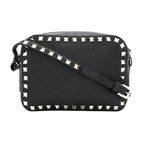 Valentino Rockstud Сумка через плечо из коровьей кожи Женская Черная