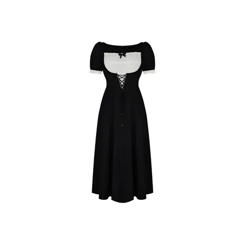 Летнее короткое платье с короткими рукавами женское