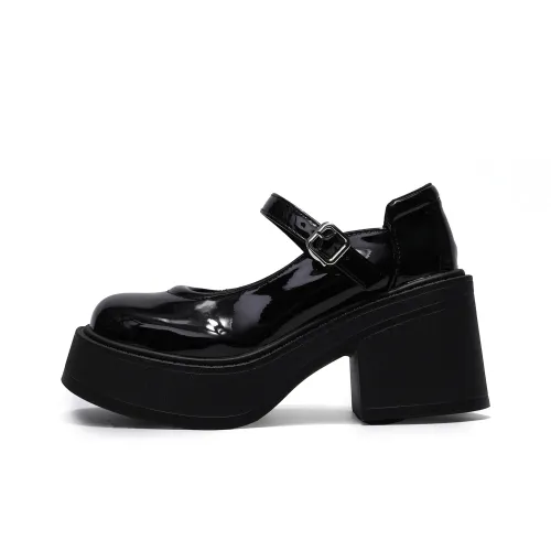 Take the Qin Грубый каблук Туфли Мэри Джейн Женские