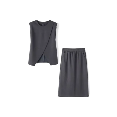 ARIADNAW STUDIO Комплект с юбкой Женские Серый