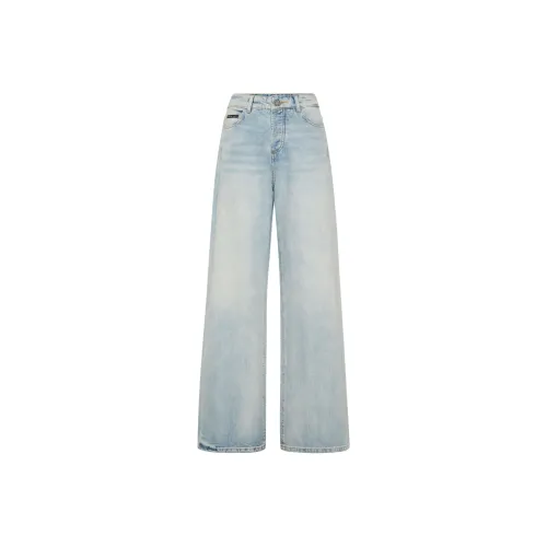 PHILIPP PLEIN SS25 Джинсы Женские Светло-Синий
