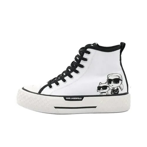 Karl Lagerfeld Kampus Max III High Топ Кеды Женские Белые