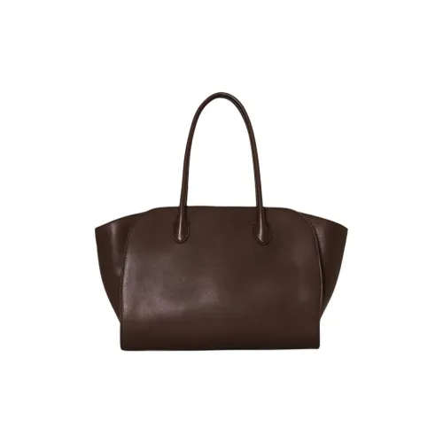 THE ROW Marlo Телячья кожа Сумка Унисекс Темно-коричневый