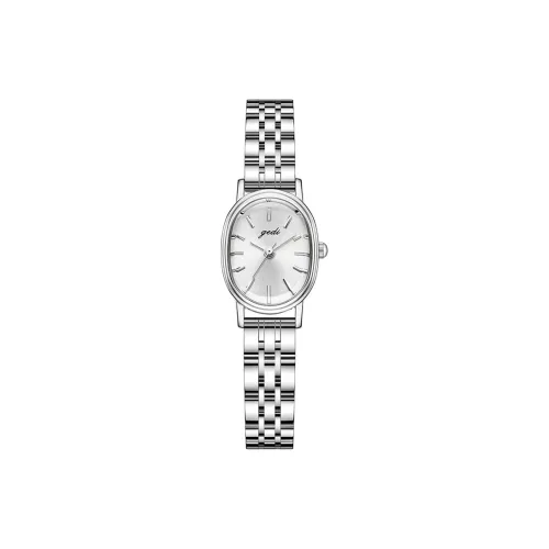 GEDI Кварцевый механизм нержавеющая сталь ремешок часы женские белый циферблат