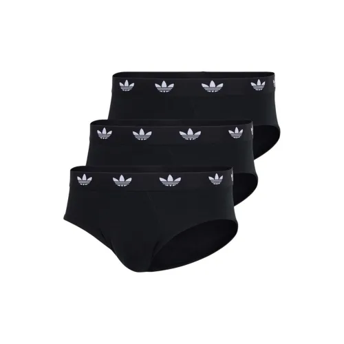 Adidas Originals SS25 Трусики-бикини Мужские 3 упаковки Черный