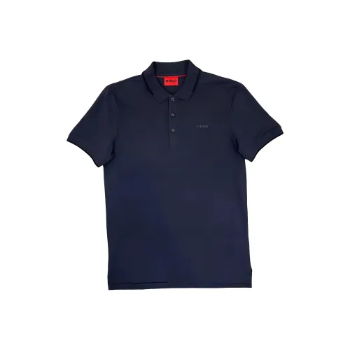 HUGO BOSS Короткий рукав Polo Мужской Черный