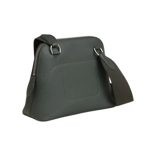 HERMES Bolide Коровья кожа Togo Сумка через плечо Унисекс Болотный зеленый