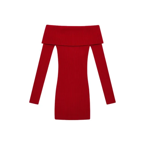 FRANKIES BIKINIS Длинное платье с длинными рукавами женское