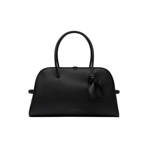 Jacquemus Сумка для боулинга из телячьей кожи женская черная