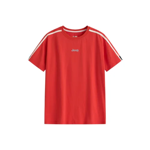 JEEP Оранжево-красные Унисекс Футболки