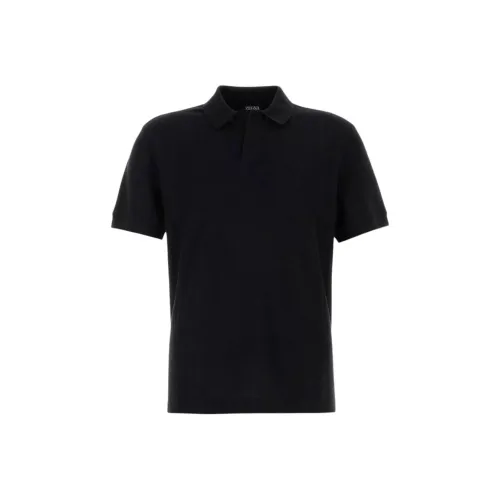 Ermenegildo Zegna Черная мужская поло