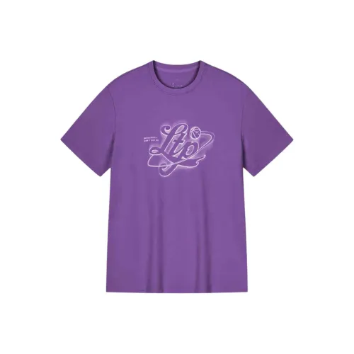 361° T-Shirt Мужской Gentian Цветочный Дизайн Фиолетовый