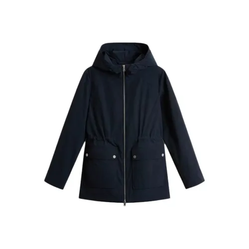 WOOLRICH Куртки и Пальто Женские Мелтон Синий