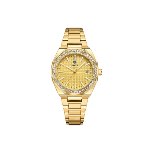 AIVN Маленький Золотой Механический Часы с Ремешком из Нержавеющей Стали Женские Часы с Золотым Циферблатом