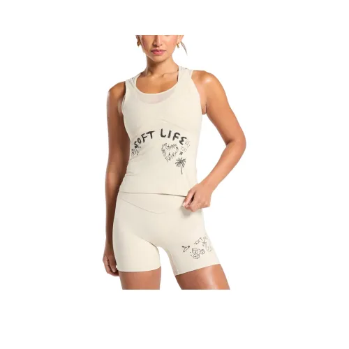 GYMSHARK Майка Женская Кремовый Бежевый