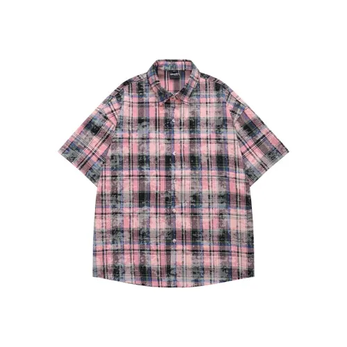 Songlan Грязно-розовый унисекс рубашки