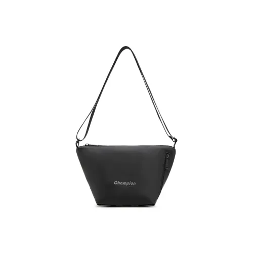 Champion Artificial Leather Shoulder Bag Unisex Black Alloy Gray Чемпион Искусственная Кожа Плечевая Сумка Унисекс Черный Сплав Серый