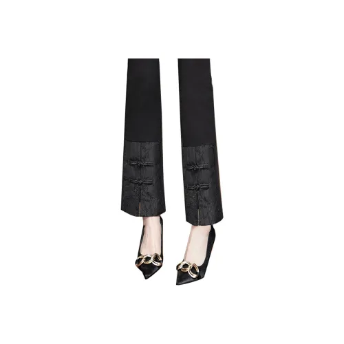 Cypress House Повседневные брюки Женские Черные