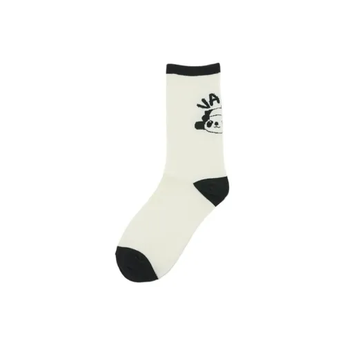 VANS 1 шт Экрю Женские MID Носки до икры