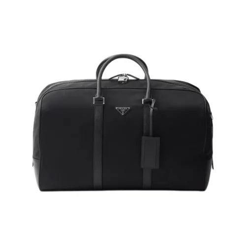 PRADA RE NylonSaffiano Переработанный нейлон Сумка Мужская Черная