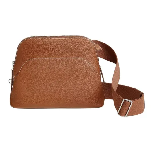 HERMES Bolide Телячья кожа Сумка через плечо Унисекс 34 Fauve Светлый Рыжевато-коричневый