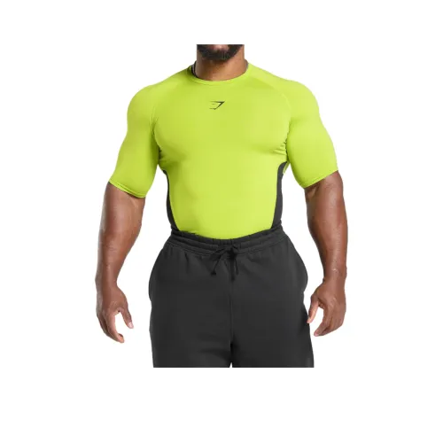 GYMSHARK Желтые Мужские Футболки