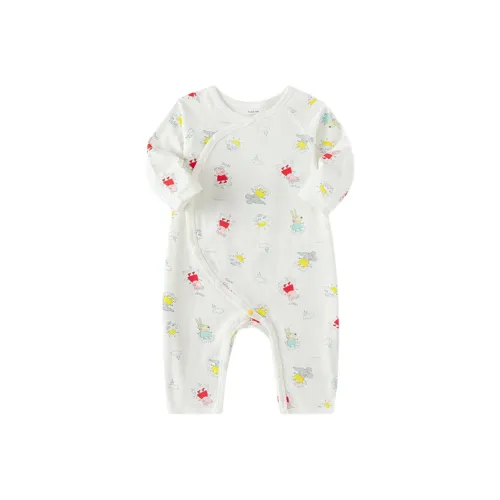 BALABALA x XIAOZHUPEIQI LIANMINGKUAN Комбинезон Белый Красный Тон 00316 Для младенцев и малышей