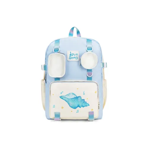 THE JUNCO Студенческий Рюкзак для поездок в школу Женские Небесно-голубой