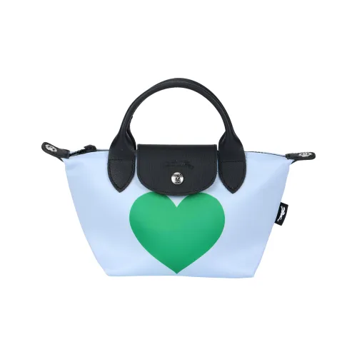 LONGCHAMP Le Pliage CNY Холщовая сумка сумка через плечо сумка для женщин небесно-голубой и зеленый