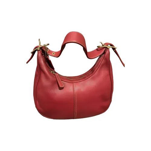 COACH Hobo Кожа Плечо Сумка Сумка через плечо Сумка Женская Красная