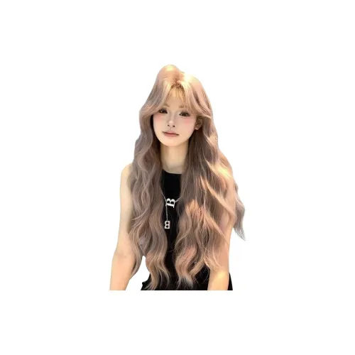 YOUXI Сладкий Брауни Элегантность Повседневный Модный Большая волна Женская Перука