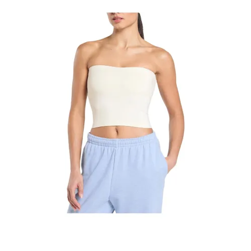 GYMSHARK Без бретелек Бюстгальтер Женский Мягкий Белый